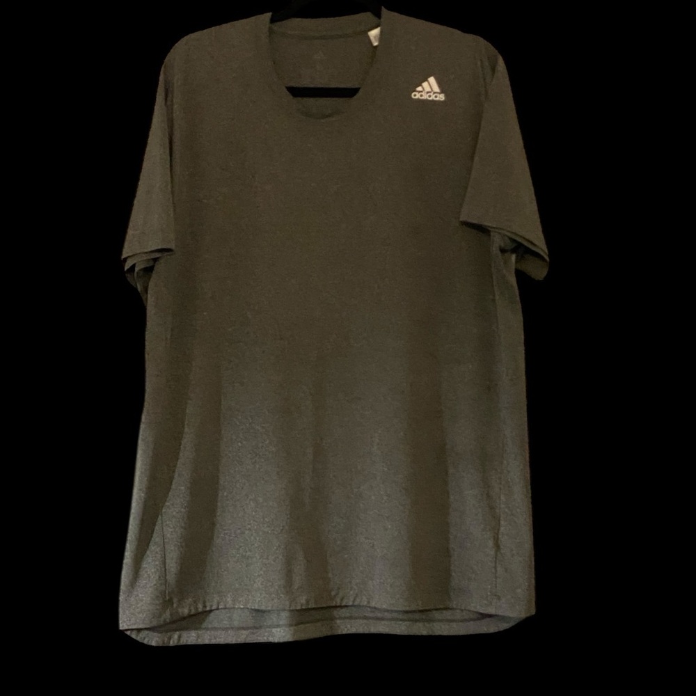 Adidas Men's Charcoal Heather Climalite Athletic T Shirt XXL GUC